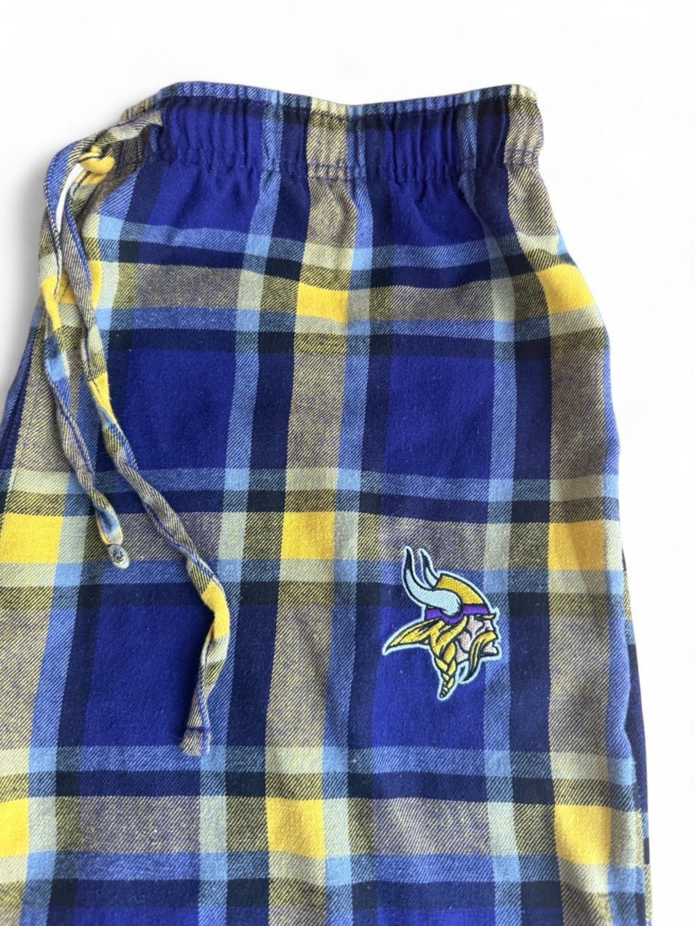 Minnesota Vikings Mens Flannel Pajama Pants Purple and Gold Mens Large